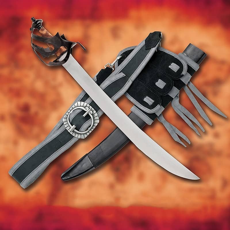 Imagen de Espada Cutlass Pirata Bárbaro parte de nuestra colección en Espadas y más, sitio oficial.