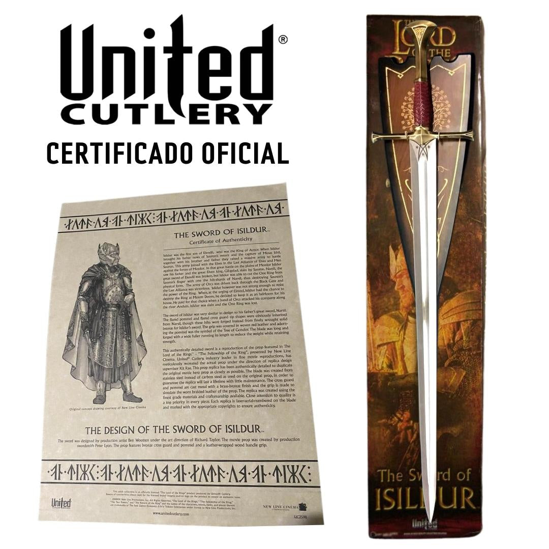 Imagen de Espada de Isildur OFICIAL United Cutlery parte de nuestra colección en Espadas y más, sitio oficial.