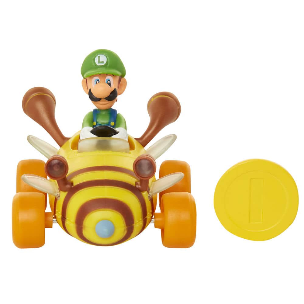Imagen de Expositor 12 figuras Super Mario Coin Racers wave 1 Mario Kart 6cm surtido parte de nuestra colección en Espadas y más, sitio oficial.