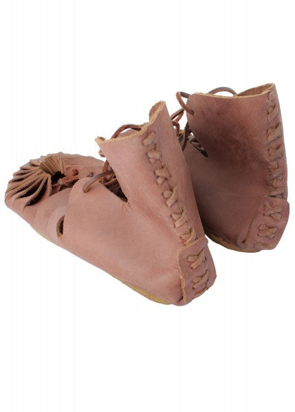 Zapatos de cuero con cintura vikinga, marrón IF-10122029 - Espadas y Más