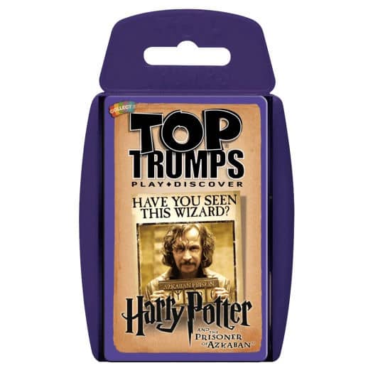 Imagen de Juego cartas Harry Potter y el Prisionero de Azkaban Top Trumps Español parte de nuestra colección en Espadas y más, sitio oficial.