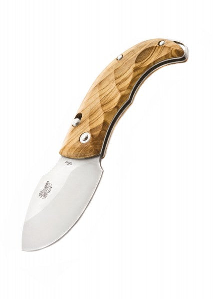 Navaja de bolsillo Skinner madera de olivo o madera de cocobolo, Lionsteel LS-8901 - Espadas y Más