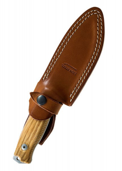Cuchillo de caza fijo M5 con Mango en Olivo o Rosa de Santos, Lionsteel LS-M5 - Espadas y Más
