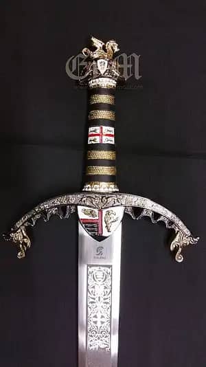 Imagen de Espada Ricardo Corazón de León parte de nuestra colección en Espadas y más, sitio oficial.