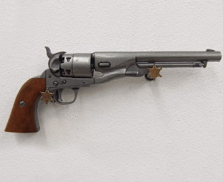 Imagen de Revolver Colt army USA 1960, 1007G, Réplica no funcional parte de nuestra colección en Espadas y más, sitio oficial. Esta imagen describe arma no funcional