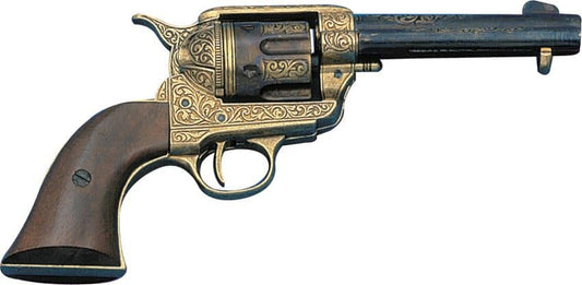 Imagen de Revólver Cal. 45 Peacemaker 4,75, M-1280L Réplica no funcional parte de nuestra colección en Espadas y más, sitio oficial.