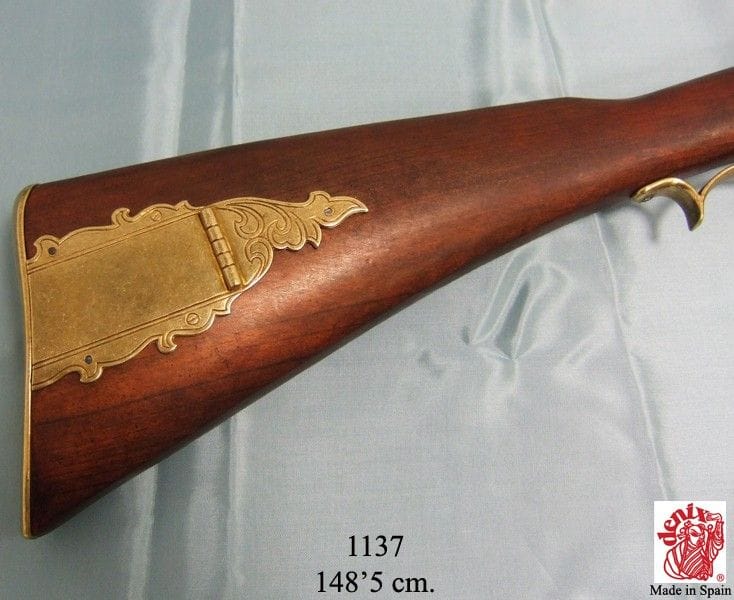 Imagen de Fusil rifle de chispa Kentucky, 1137 Réplica no funcional parte de nuestra colección en Espadas y más, sitio oficial.