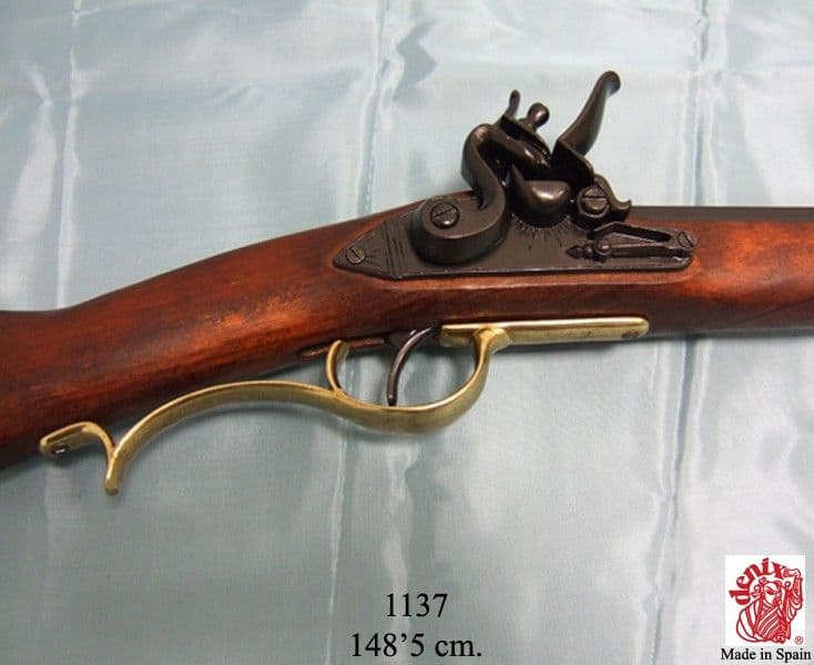 Imagen de Fusil rifle de chispa Kentucky, 1137 Réplica no funcional parte de nuestra colección en Espadas y más, sitio oficial.