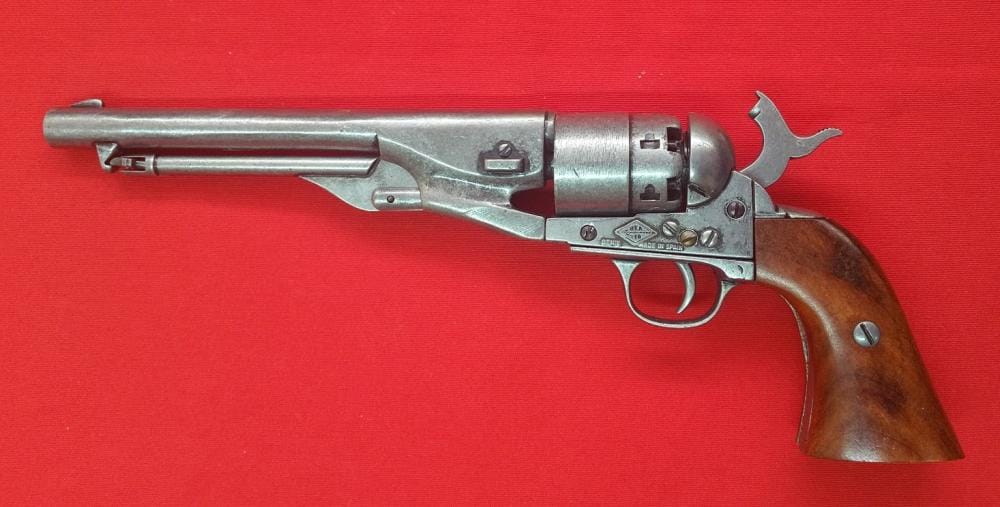 Imagen de Revolver Colt army USA 1960, 1007G, Réplica no funcional parte de nuestra colección en Espadas y más, sitio oficial. Esta imagen describe arma no funcional