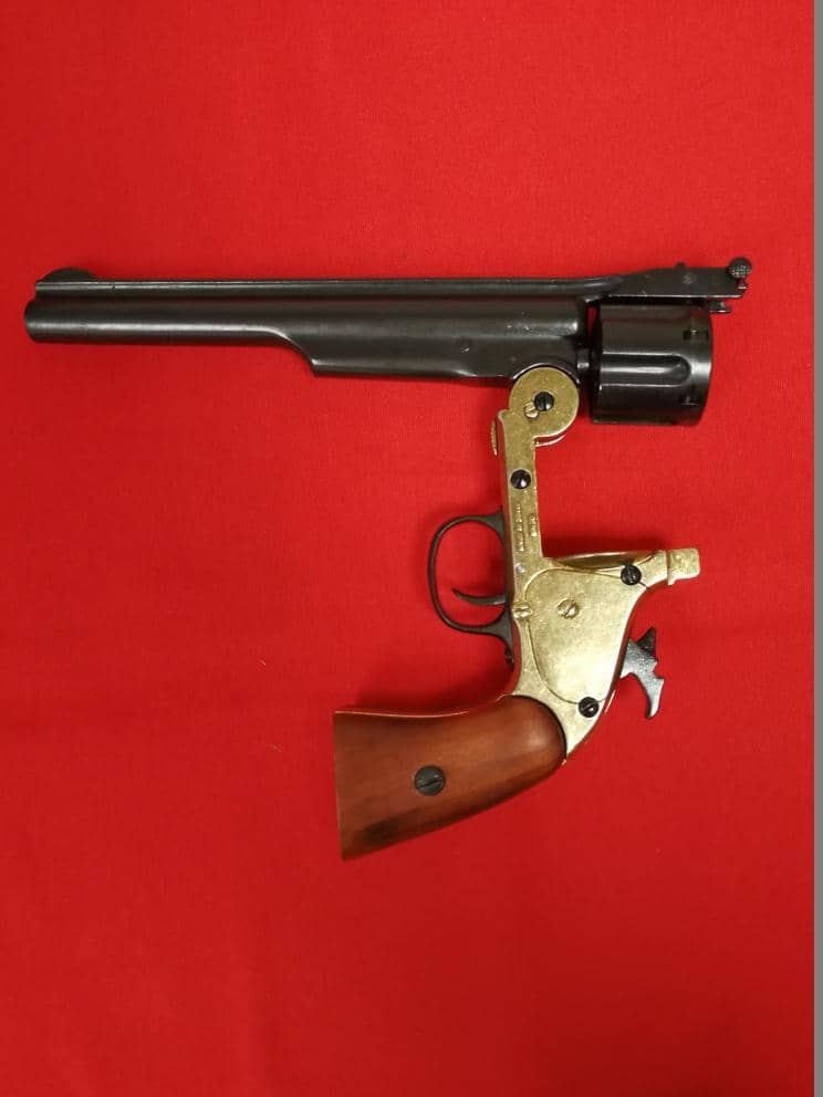 Imagen de Revólver Cal.45 Schofield, diseñado por Smith & Wesson, USA 1860. parte de nuestra colección en Espadas y más, sitio oficial.