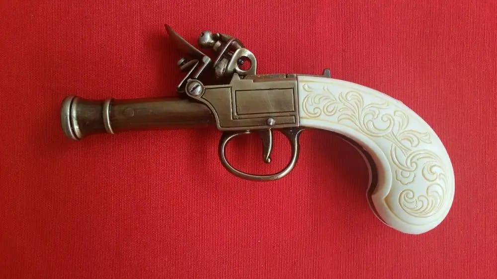 Imagen de Pistola de chispa inglesa, 237/L no funcional parte de nuestra colección en Espadas y más, sitio oficial.