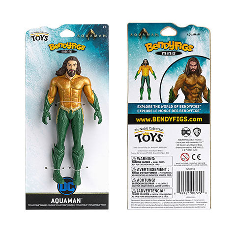 Imagen de Mini Figura Aquaman Toyllectible Bendyfigs - DC comics NN1194 parte de nuestra colección en Espadas y más, sitio oficial.