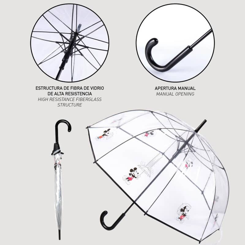 Paraguas manual Mickey Disney 60cm - Espadas y Más