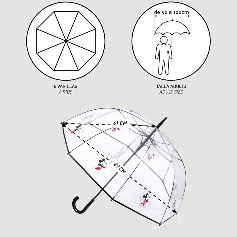 Paraguas manual Mickey Disney 60cm