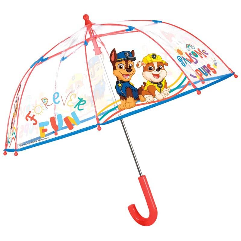 Imagen de Paraguas manual transparente Patrulla Canina Paw Patrol 42cm parte de nuestra colección en Espadas y más, sitio oficial.