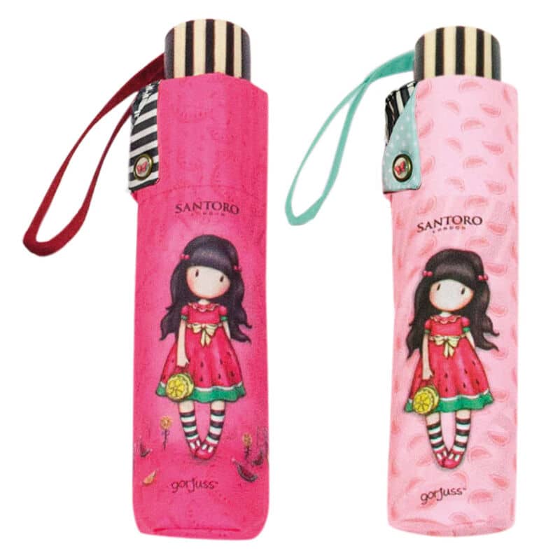 Paraguas plegable manual Every Summer Has a Story Gorjuss surtido 54cm - Espadas y Más