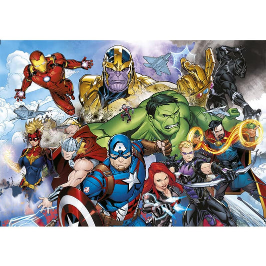 Imagen de Puzzle Vengadores Avengers Marvel 104pzs parte de nuestra colección en Espadas y más, sitio oficial.