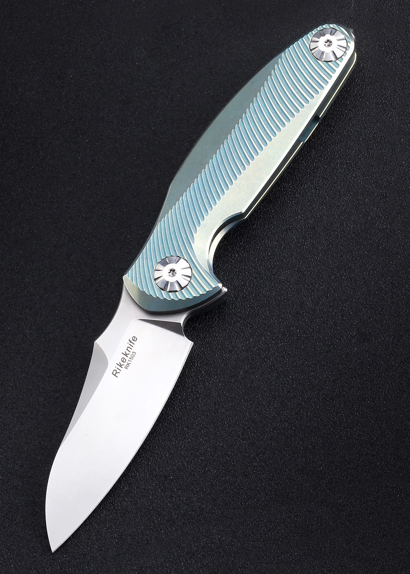 Navaja de bolsillo Rikeknife , violeta / azul o oro / azul -1503 - Espadas y Más