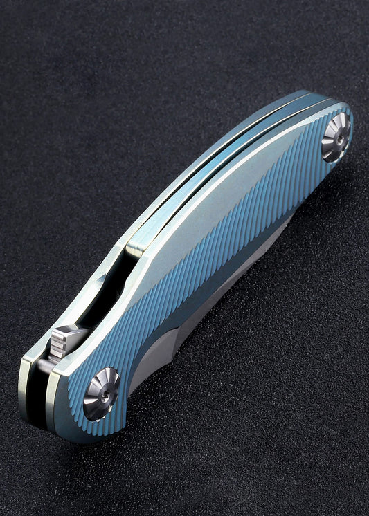 Navaja de bolsillo Rikeknife , violeta / azul o oro / azul -1503 - Espadas y Más