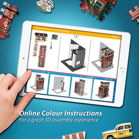 Puzzle 3D Wrebbit Central Perk - Friends W3D1015 - Espadas y Más