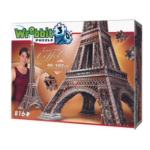 Puzzle 3D Wrebbit Eiffel Tower W3D2009 - Espadas y Más
