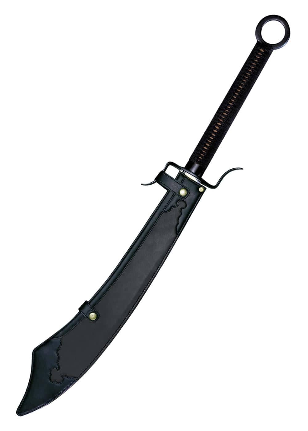 Imagen de Espada de guerra china con vaina de cuero CST-88CWS parte de nuestra colección en Espadas y más, sitio oficial.