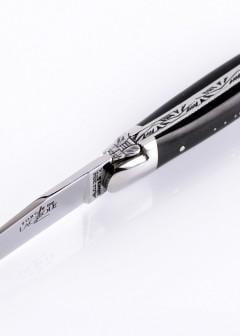 FL-1211-INEBBRI Navaja Laguiole, ébano, brillante inox - Espadas y Más