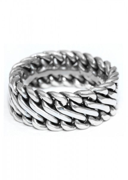 Imagen de Anillo vikingo de plata con patrón trenzado 1404388000 parte de nuestra colección en Espadas y más, sitio oficial.