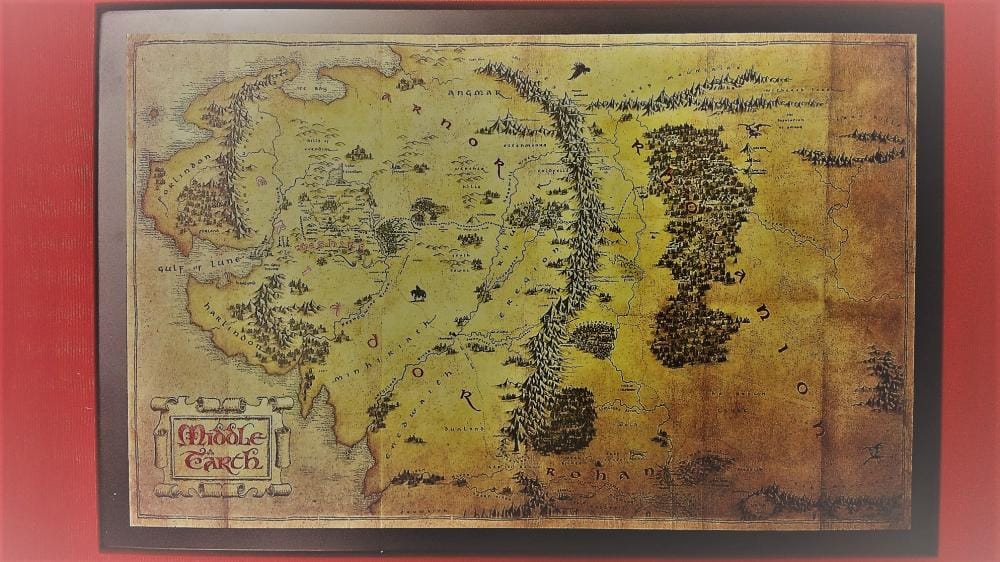 Imagen de Mapa de la tierra media NN1312 parte de nuestra colección en Espadas y más, sitio oficial.