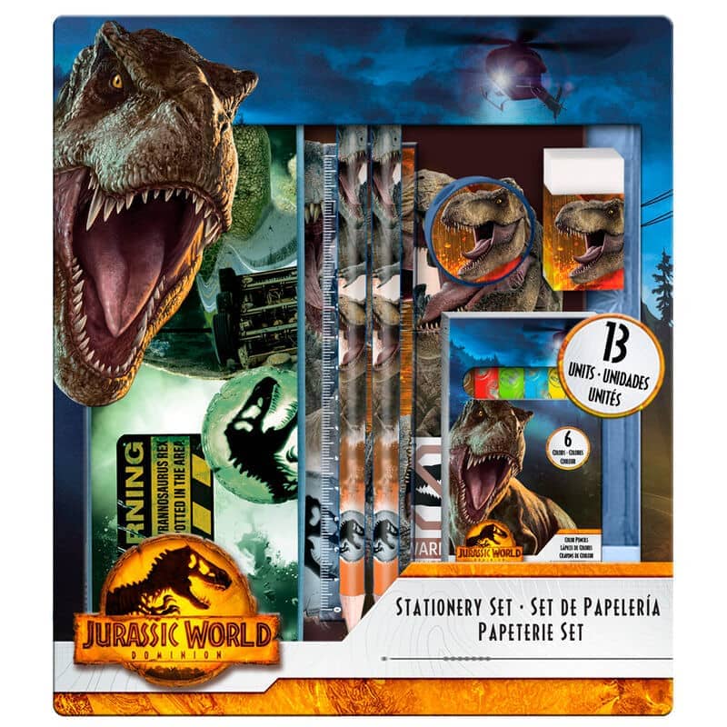 Blister papeleria Jurassic World 13pzs - Espadas y Más