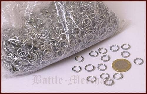 Imagen de Bolsa de 1 kg de anillas para cota de malla BMSZ-LR parte de nuestra colección en Espadas y más, sitio oficial.