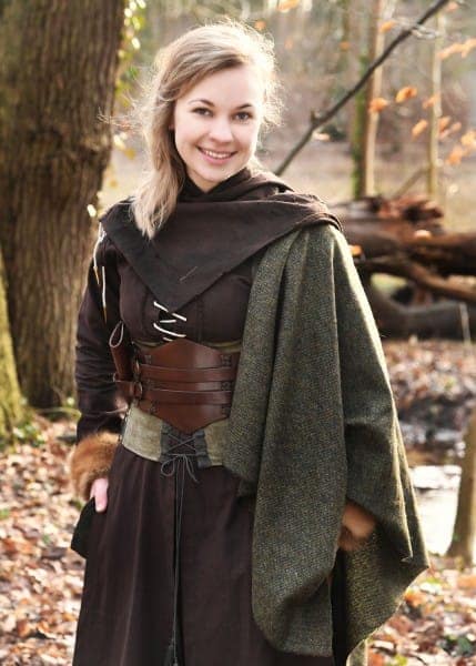 Imagen de Bodice de terciopelo medieval Anik, verde 1280023660 parte de nuestra colección en Espadas y más, sitio oficial.