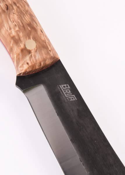 Cuchillo Brisa Bigmuk, abedul rizado estabilizado BRI-391 - Espadas y Más