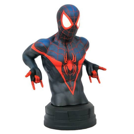Busto Miles Morales Spiderman Marvel 18cm - Espadas y Más