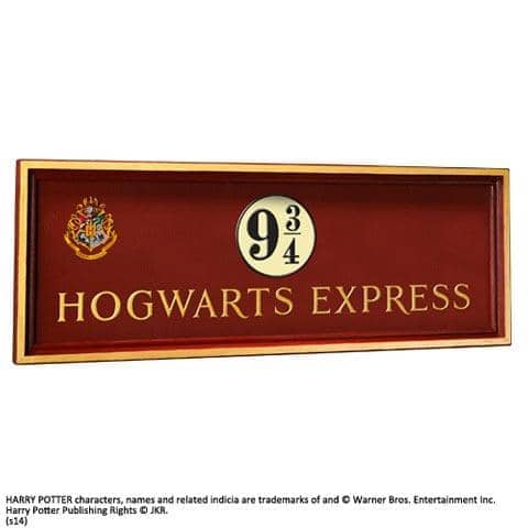 Imagen de Cartel Harry Potter Hogwarts Express andén 9 y 3/4 NN7041 parte de nuestra colección en Espadas y más, sitio oficial.