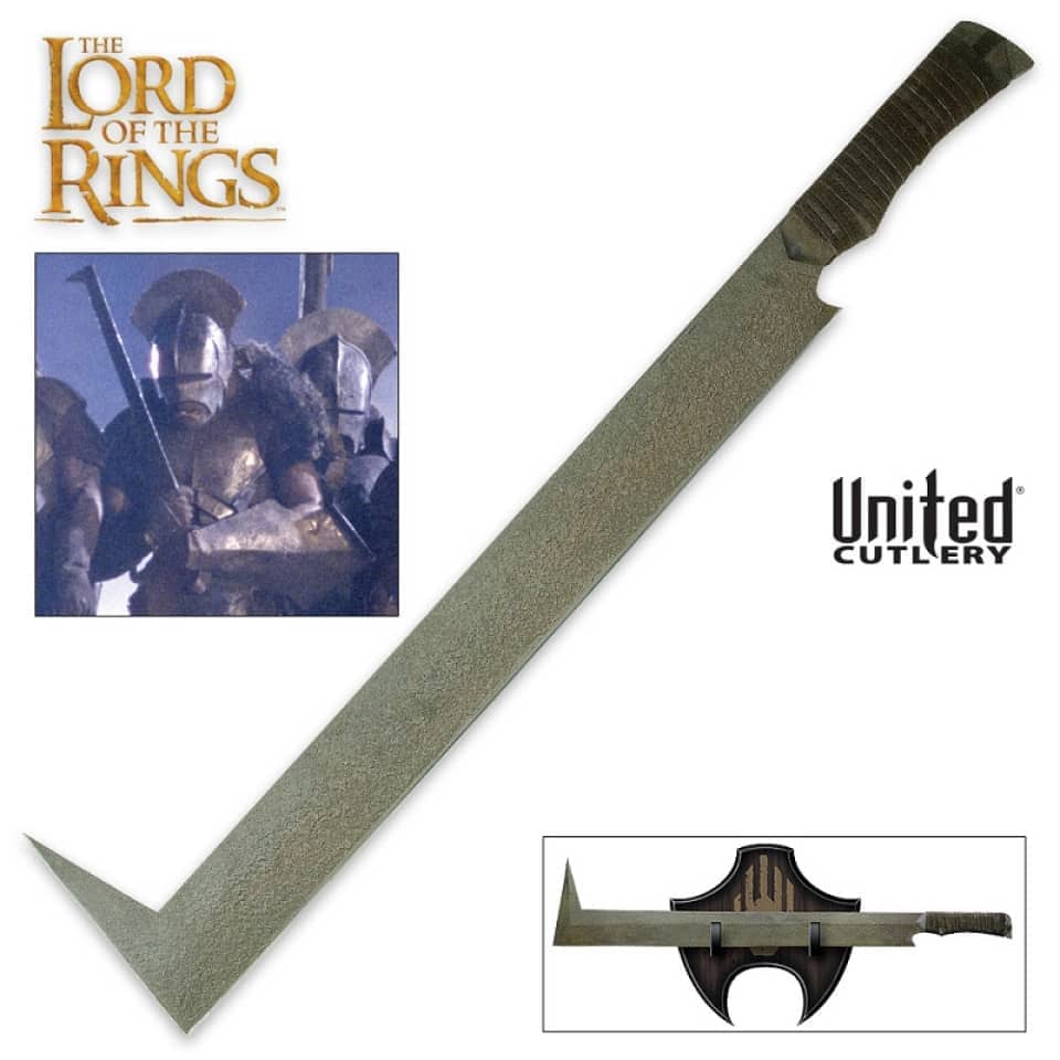 Imagen de Cimitarra Uruk Hai Oficial El Señor De Los Anillos 14707 parte de nuestra colección en Espadas y más, sitio oficial.