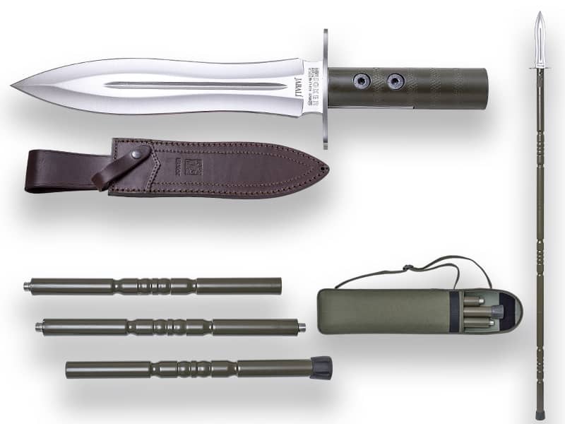 Imagen de Cuchillo De Remate Joker Jabalí, Con Bastón En Aluminio (Lanza) Y Funda De Cordura. CL110 parte de nuestra colección en Espadas y más, sitio oficial.