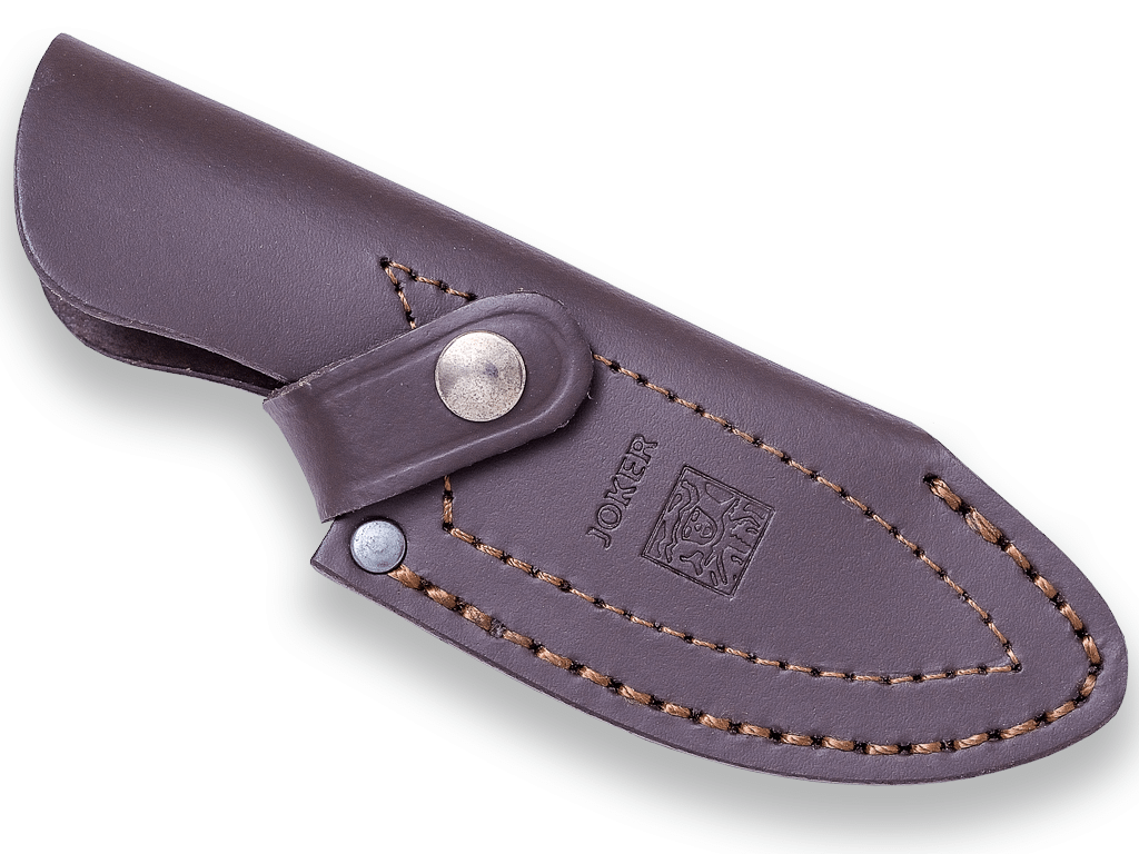 CUCHILLO BUSHCRAFT JOKER AGUILA, PUÑO DE OLIVO, HOJA DE 10,5 CM. FUNDA DE CUERO. CO104 - Espadas y Más