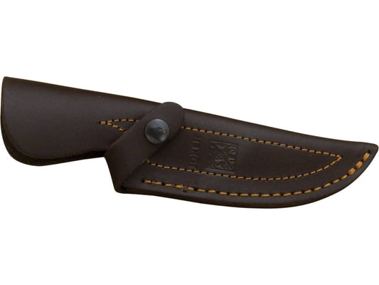 CUCHILLO DE CAZA JOKER CEBRA II, CACHAS DE OLIVO Y HOJA DE 11 CM.FUNDA DE CUERO. CO40 - Espadas y Más