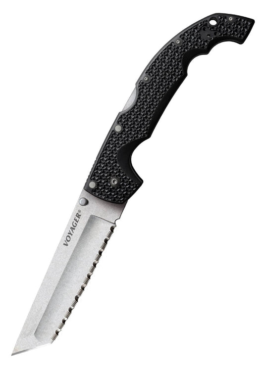 Navaja Voyager Tanto XL, filo liso o filo dentado, AUS 10A - 29AXT/-29AXTS - Espadas y Más