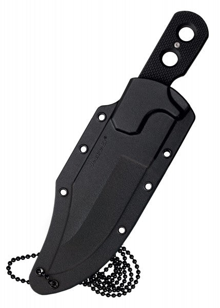 Cuchillo de cuello Mini Tac, con hoja dentada , filo liso o punta tanto Cold Steel CST-49HT - Espadas y Más