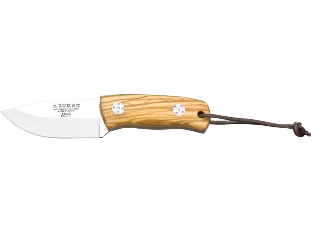 Imagen de Cuchillo Bushcraft Joker Erizo Con Cachas En Madera De Olivo Y Hoja Inox De 7,5 Cm. CO75 parte de nuestra colección en Espadas y más, sitio oficial.