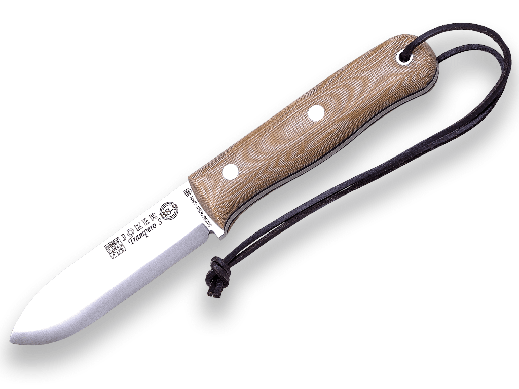 Imagen de Cuchillo Bushcraft Y Supervivencia Joker Trampero Scandi En Micarta Beige. CM124 parte de nuestra colección en Espadas y más, sitio oficial.