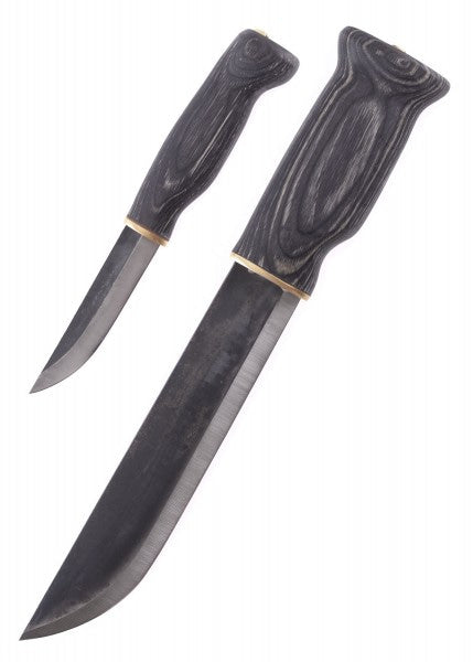 Cuchillo de Caza doble grande Lapinleuku, negro, Wood-Jewel WJ-23LLMU - Espadas y Más