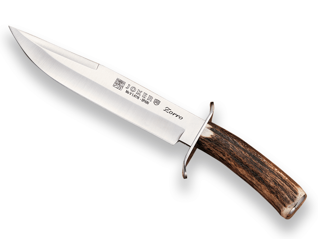 Imagen de Cuchillo De Cazador Con Puño De Asta De Ciervo Y Hoja De 20,5 Cm. CC35 parte de nuestra colección en Espadas y más, sitio oficial.