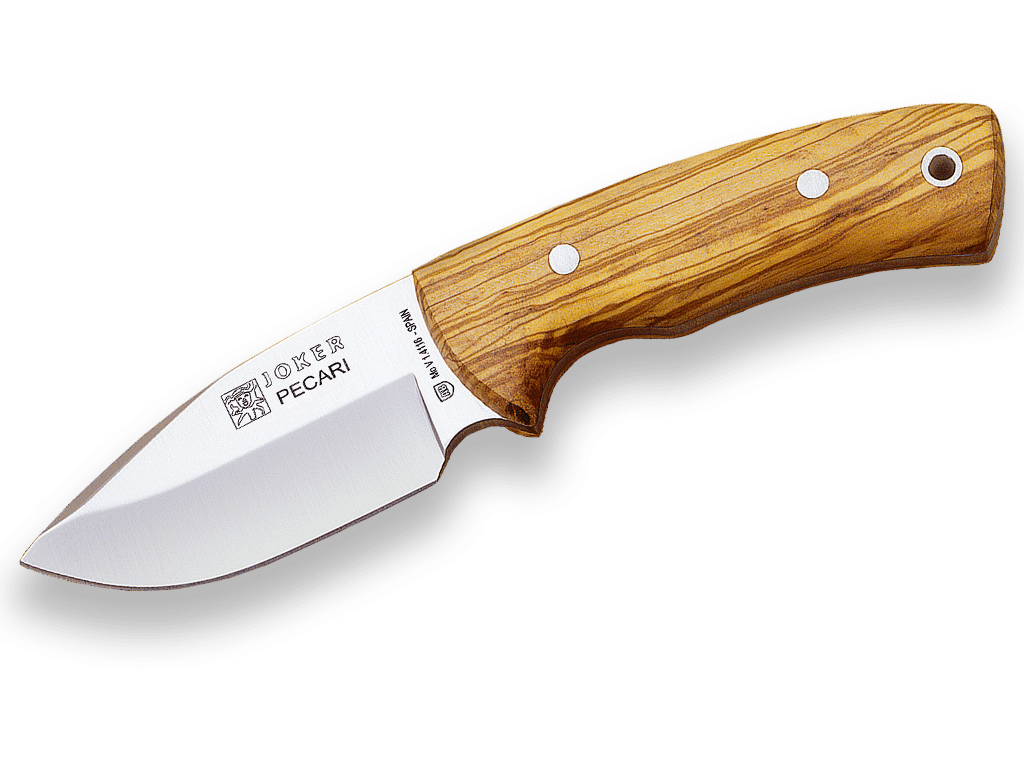 Imagen de Cuchillo Desollador Con Cachas En Madera De Olivo Y Hoja Inox De 8,5 Cm. CO22 parte de nuestra colección en Espadas y más, sitio oficial.