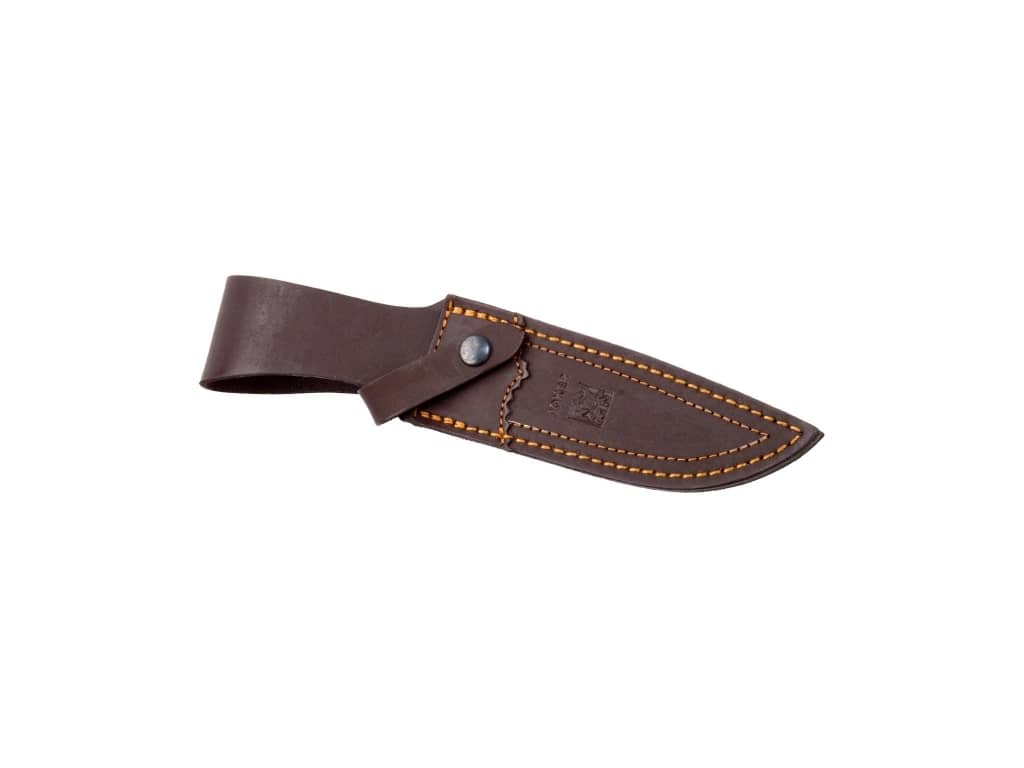 CUCHILLO DE MONTE CON PUÑO CORONA DE ASTA DE CIERVO Y HOJA DE 14 CM. - Espadas y Más