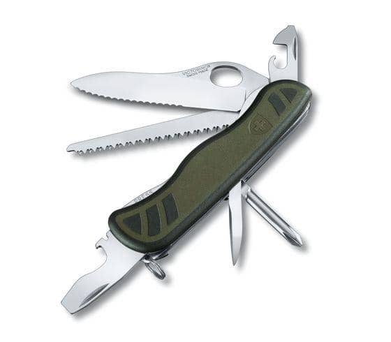 Cuchillo soldado suizo 08, verde / negro Victorinox VI-0.8461.MWCH - Espadas y Más