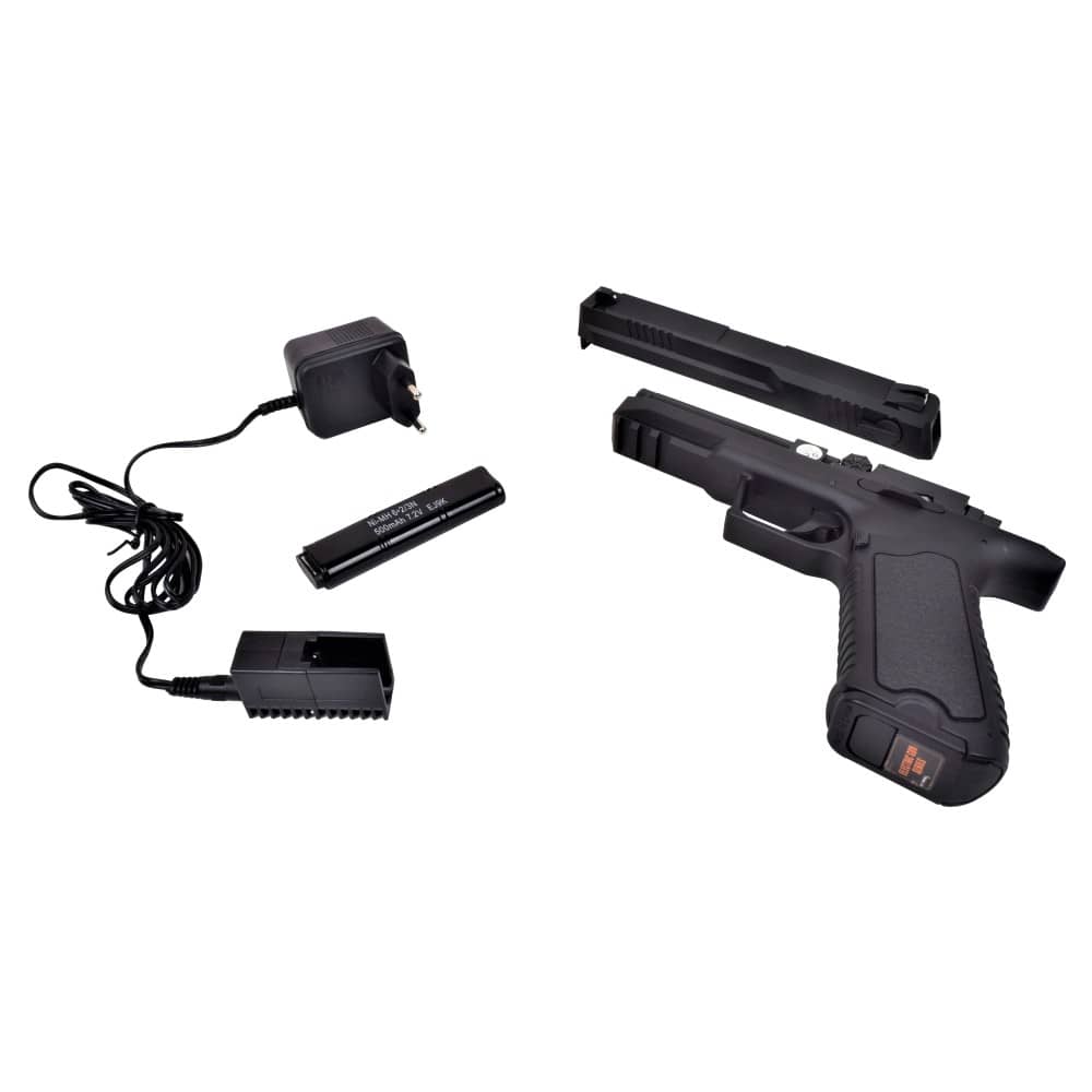 Imagen de Pistola Electrica Cyma Negro (CM127) parte de nuestra colección en Espadas y más, sitio oficial.