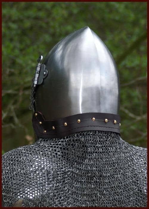 Borde de cadena FRW para cascos, anillo plano con remaches de cuña, ID 8mm ULF-FRW-AV - Espadas y Más